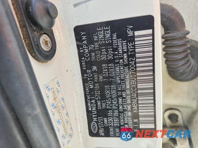 Zdjęcie 13 z 13 samochodu: 2011 HYUNDAI VERACRUZ LIMITED VIN:KM8NU4CCXBU170042 - miniatura