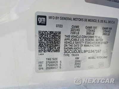 Zdjęcie 12 z 12 samochodu: 2023 CHEVROLET SILVERADO K1500 HIGH COUNTRY VIN:3GCUDJEL9PG347167 - miniatura