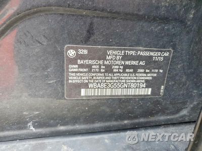Zdjęcie 12 z 12 samochodu: 2016 BMW 328 XI SULEV VIN:WBA8E3G55GNT80194 - miniatura