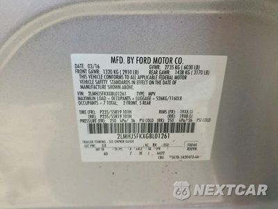 Zdjęcie 13 z 13 samochodu: 2016 LINCOLN MKT VIN:2LMHJ5FKXGBL01261 - miniatura