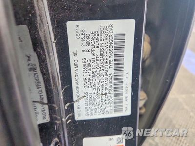 Zdjęcie 12 z 12 samochodu: 2018 HONDA ACCORD SPORT VIN:1HGCV1F38JA183425 - miniatura
