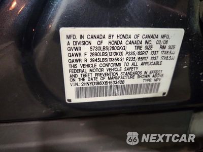 Zdjęcie 13 z 13 samochodu: 2006 ACURA MDX TOURING VIN:2HNYD186X6H533428 - miniatura