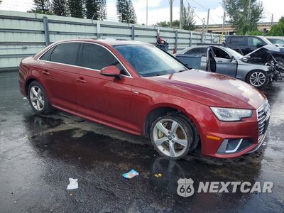 Czwarte zdjęcie samochodu z boku: 2019 AUDI A4 PREMIUM VIN:WAUDNAF49KN019233 - miniatura