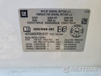 Zdjęcie 13 z 13 samochodu: 2015 GMC SIERRA K3500 SLE VIN:1GT522C87FZ512727 - miniatura