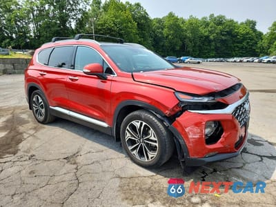 Czwarte zdjęcie samochodu z boku: 2020 HYUNDAI SANTA FE SEL 2.0T VIN:5NMS3CAA1LH270528 - miniatura