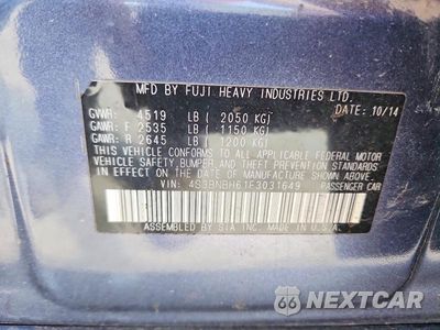 Zdjęcie 12 z 12 samochodu: 2015 SUBARU LEGACY 2.5I PREMIUM VIN:4S3BNBH61F3031649 - miniatura
