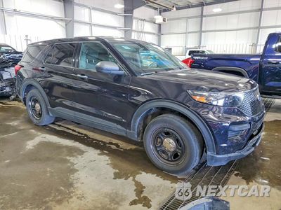 Czwarte zdjęcie samochodu z boku: 2020 FORD EXPLORER POLICE INTERCEPTOR VIN:1FM5K8AB7LGA64364 - miniatura
