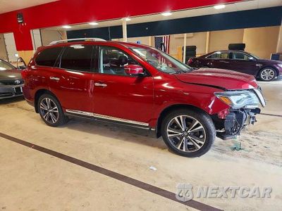 Czwarte zdjęcie samochodu z boku: 2018 NISSAN PATHFINDER PLATINUM VIN:5N1DR2MM5JC663317 - miniatura
