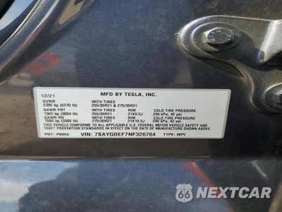 Zdjęcie 12 z 12 samochodu: 2022 TESLA MODEL Y VIN:7SAYGDEF7NF326764 - miniatura