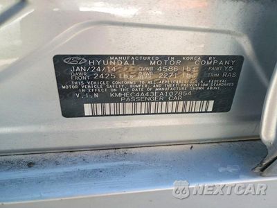 Zdjęcie 12 z 12 samochodu: 2014 HYUNDAI SONATA HYBRID VIN:KMHEC4A43EA107854 - miniatura