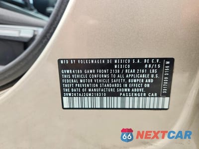 Zdjęcie 12 z 12 samochodu: 2016 VOLKSWAGEN JETTA S VIN:3VW267AJ2GM218310 - miniatura