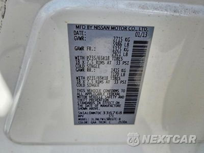 Zdjęcie 13 z 13 samochodu: 2013 INFINITI JX35 BASE VIN:5N1AL0MM7DC336768 - miniatura