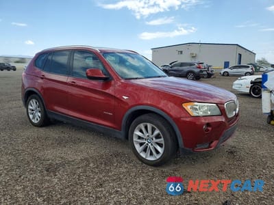 Czwarte zdjęcie samochodu z boku: 2013 BMW X3 XDRIVE28I VIN:5UXWX9C5XD0A25450 - miniatura