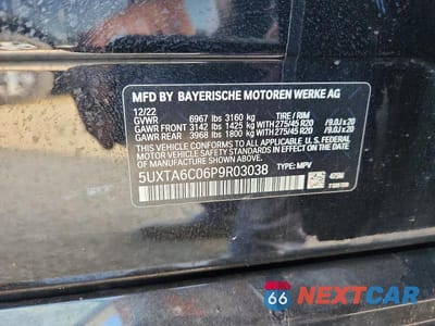 Zdjęcie 14 z 14 samochodu: 2023 BMW X5 XDRIVE45E VIN:5UXTA6C06P9R03038 - miniatura