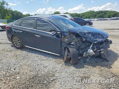 Czwarte zdjęcie samochodu z boku: 2017 HYUNDAI SONATA LIMITED VIN:5NPE34AF5HH459188 - miniatura