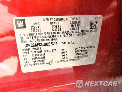 Zdjęcie 13 z 13 samochodu: 2016 CHEVROLET TAHOE C1500 LS VIN:1GNSCAEC5GR282397 - miniatura