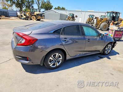 Trzecie zdjęcie samochodu z tyłu: 2017 HONDA CIVIC LX VIN:2HGFC2F54HH540279 - miniatura