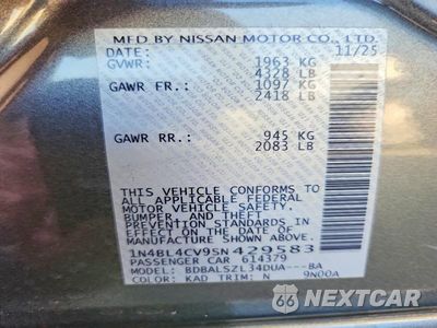 Zdjęcie 12 z 12 samochodu: 2025 NISSAN ALTIMA SR VIN:1N4BL4CV9SN429583 - miniatura