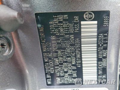 Zdjęcie 12 z 12 samochodu: 2023 TOYOTA CAMRY SE VIN:4T1G11AK0PU760364 - miniatura
