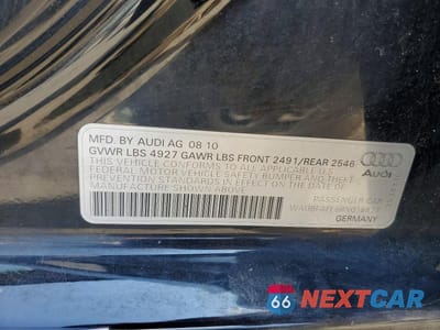 Zdjęcie 12 z 12 samochodu: 2011 AUDI A4 PREMIUM VIN:WAUBFAFL6BN018827 - miniatura