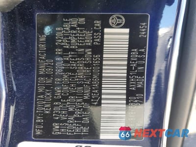 Zdjęcie 12 z 12 samochodu: 2021 TOYOTA AVALON XSE VIN:4T1EA1AB6MU001656 - miniatura