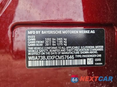 Zdjęcie 12 z 12 samochodu: 2023 BMW 540 XI VIN:WBA73BJ0XPCM57646 - miniatura