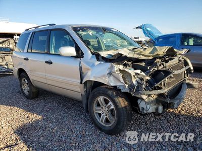 Czwarte zdjęcie samochodu z boku: 2005 HONDA PILOT EXL VIN:5FNYF18575B044481 - miniatura