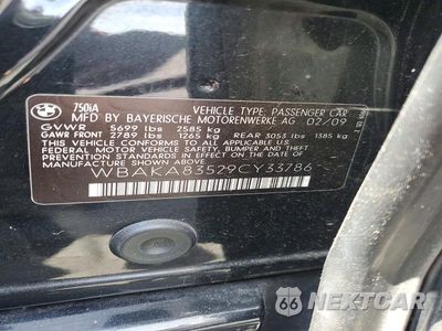 Zdjęcie 12 z 12 samochodu: 2009 BMW 750 I VIN:WBAKA83529CY33786 - miniatura