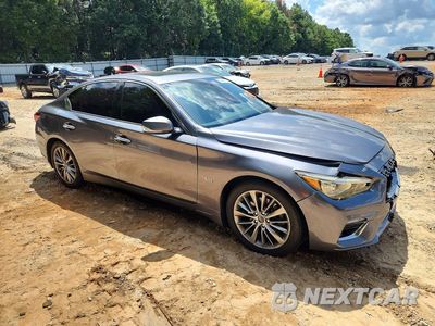 Czwarte zdjęcie samochodu z boku: 2018 INFINITI Q50 3.0T LUXE VIN:JN1EV7AP7JM592361 - miniatura