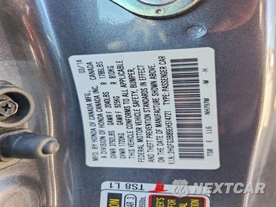 Zdjęcie 13 z 13 samochodu: 2014 HONDA CIVIC EX VIN:2HGFG3B89EH514721 - miniatura
