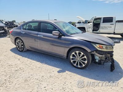 Czwarte zdjęcie samochodu z boku: 2014 HONDA ACCORD SPORT VIN:1HGCR2F53EA050427 - miniatura