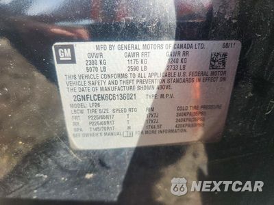 Zdjęcie 13 z 13 samochodu: 2012 CHEVROLET EQUINOX LS VIN:2GNFLCEK6C6136021 - miniatura