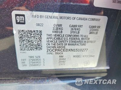 Zdjęcie 12 z 12 samochodu: 2022 CHEVROLET SILVERADO C1500 LT VIN:2GCPACEDXN1510277 - miniatura