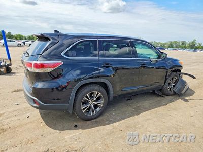 Trzecie zdjęcie samochodu z tyłu: 2016 TOYOTA HIGHLANDER XLE VIN:5TDJKRFH5GS506298 - miniatura