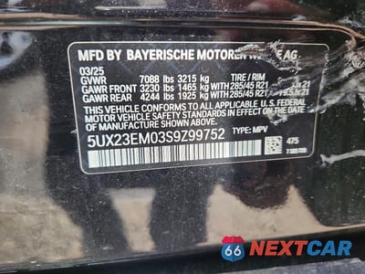Zdjęcie 13 z 13 samochodu: 2025 BMW X7 XDRIVE40I VIN:5UX23EM03S9Z99752 - miniatura