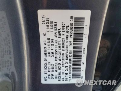 Zdjęcie 12 z 12 samochodu: 2017 HONDA ACCORD SPORT VIN:1HGCR2F5XHA043818 - miniatura