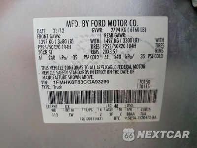 Zdjęcie 14 z 14 samochodu: 2012 FORD EXPLORER LIMITED VIN:1FMHK8F83CGA93290 - miniatura