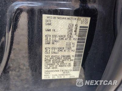 Zdjęcie 12 z 12 samochodu: 2019 NISSAN FRONITER SV VIN:1N6AD0EV4KN783629 - miniatura
