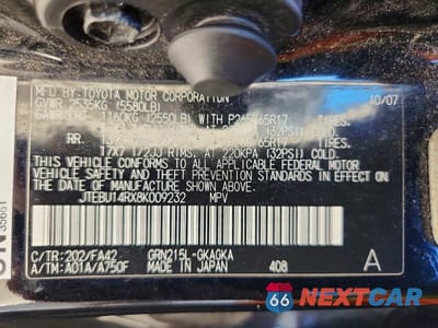 Zdjęcie 14 z 14 samochodu: 2008 TOYOTA 4RUNNER SR5 VIN:JTEBU14RX8K009232 - miniatura