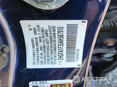 Zdjęcie 13 z 13 samochodu: 2010 HONDA CIVIC VP VIN:2HGFA1F35AH587910 - miniatura