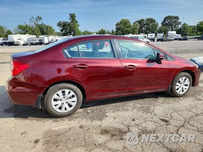 Trzecie zdjęcie samochodu z tyłu: 2012 HONDA CIVIC LX VIN:2HGFB2F50CH532711 - miniatura