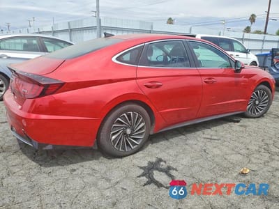 Trzecie zdjęcie samochodu z tyłu: 2020 HYUNDAI SONATA HYBRID SEL VIN:KMHL34JJ9LA011964 - miniatura