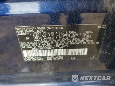 Zdjęcie 13 z 13 samochodu: 2007 TOYOTA RAV4 BASE VIN:JTMZD33V676034472 - miniatura