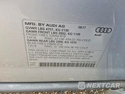 Zdjęcie 13 z 13 samochodu: 2018 AUDI Q3 PREMIUM VIN:WA1BCCFSXJR012187 - miniatura