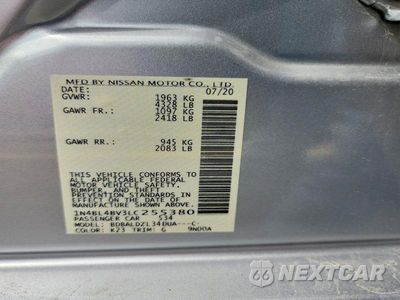 Zdjęcie 13 z 13 samochodu: 2020 NISSAN ALTIMA S VIN:1N4BL4BV3LC255380 - miniatura