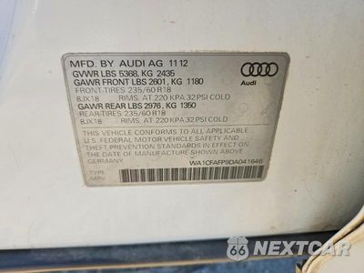 Zdjęcie 12 z 12 samochodu: 2013 AUDI Q5 PREMIUM VIN:WA1CFAFP9DA041646 - miniatura