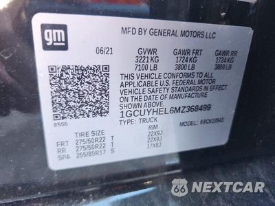 Zdjęcie 13 z 13 samochodu: 2021 CHEVROLET SILVERADO K1500 HIGH COUNTRY VIN:1GCUYHEL6MZ368499 - miniatura