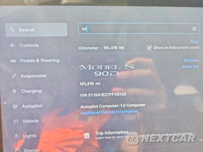 Zdjęcie 9 z 12 samochodu: 2015 TESLA MODEL S VIN:5YJSA1E27FF115128 - miniatura