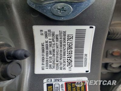 Zdjęcie 12 z 12 samochodu: 2008 HONDA CIVIC LX VIN:2HGFA16578H517921 - miniatura