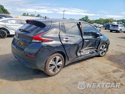 Trzecie zdjęcie samochodu z tyłu: 2021 NISSAN LEAF SV VIN:1N4AZ1CV1MC555525 - miniatura
